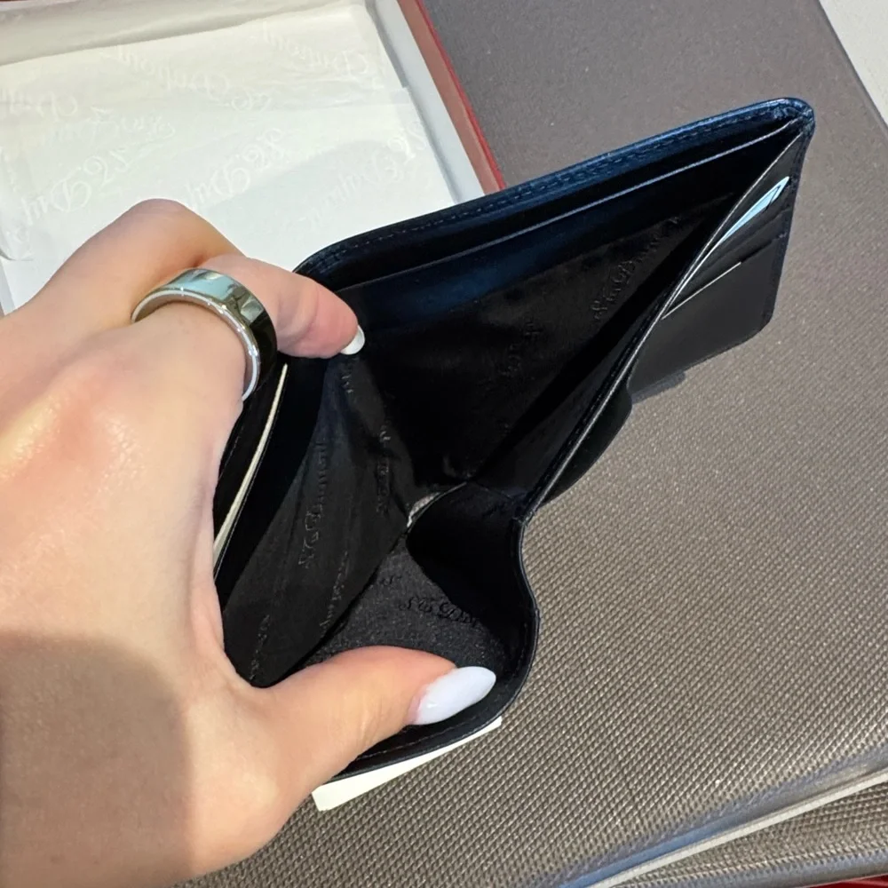 S.T. Dupont Bifold Wallet black leather